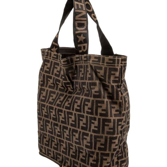 FENDI Vintage Zucca Monogram Foldable Tote Bag - Picture 5 of 5